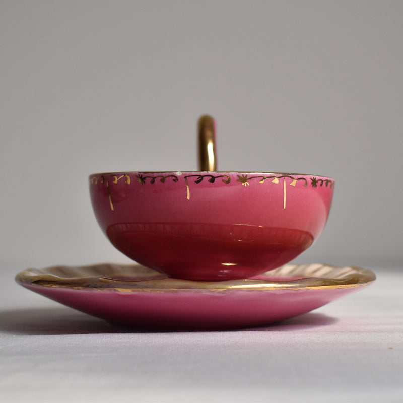 Zika Coffee Cup & Saucer, Pink