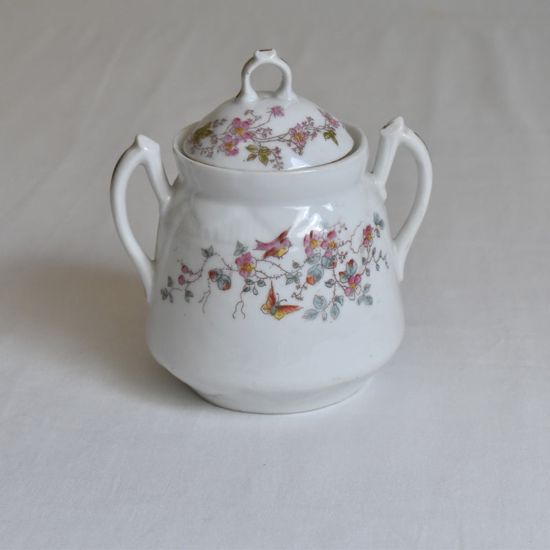 Antique Sugar Bowl, Porcelain (Unidentified Kiln)