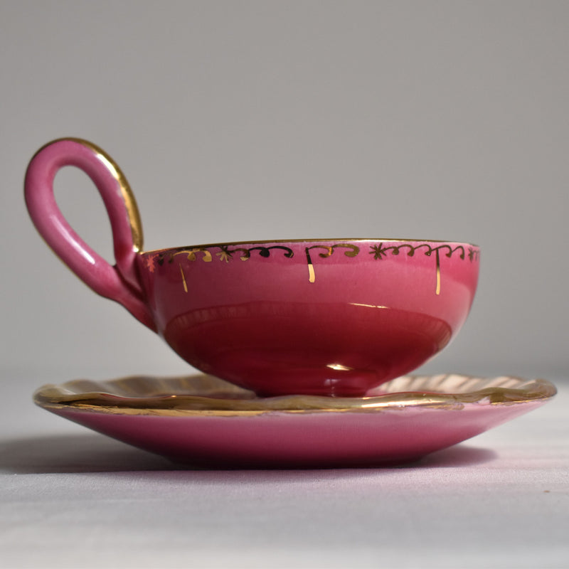 Zika Coffee Cup & Saucer, Pink