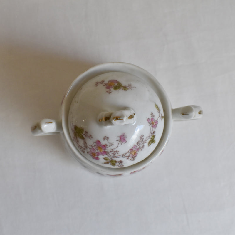 Antique Sugar Bowl, Porcelain (Unidentified Kiln)