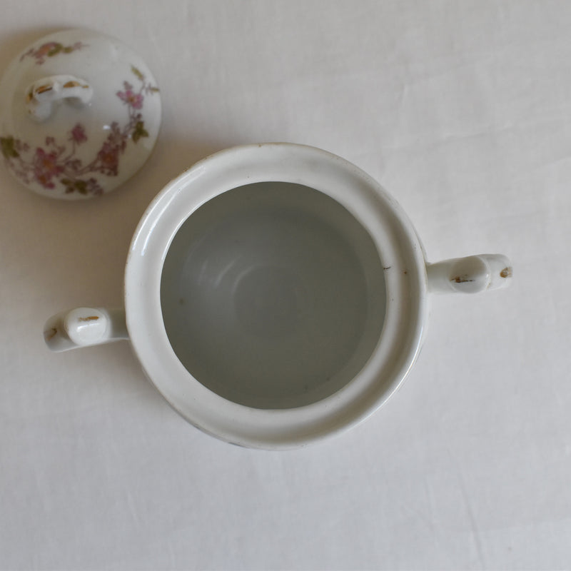 Antique Sugar Bowl, Porcelain (Unidentified Kiln)