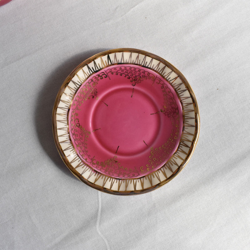 Zika Coffee Cup & Saucer, Pink