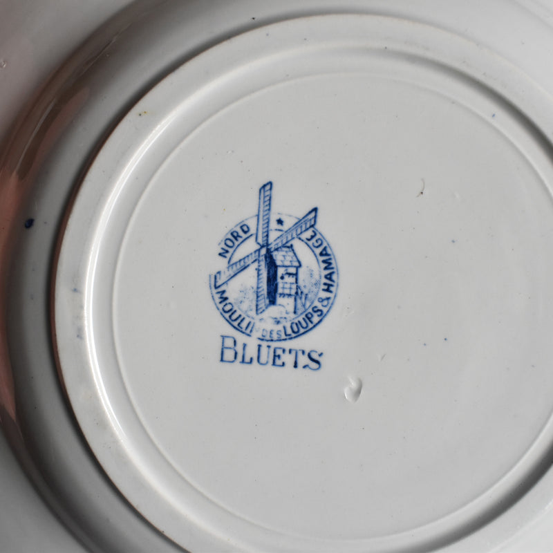 Vintage Deep Plate Moulin des Loups Bleuets G