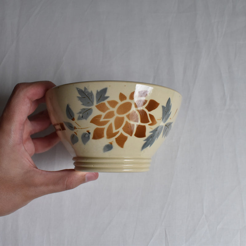 Vintage Café au Lait Bowl Digoin & Sarreguemines 9196
