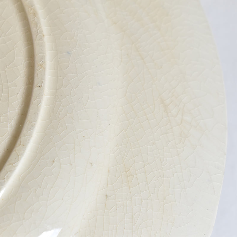 Antique large plate Gien Chardons (Thistles)