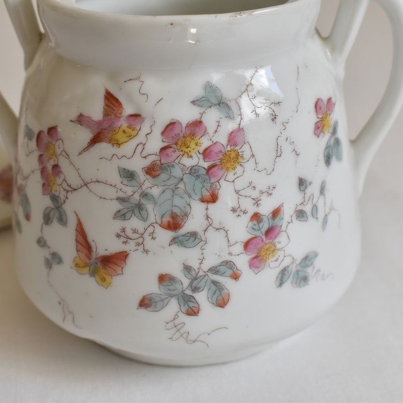 Antique Sugar Bowl, Porcelain (Unidentified Kiln)