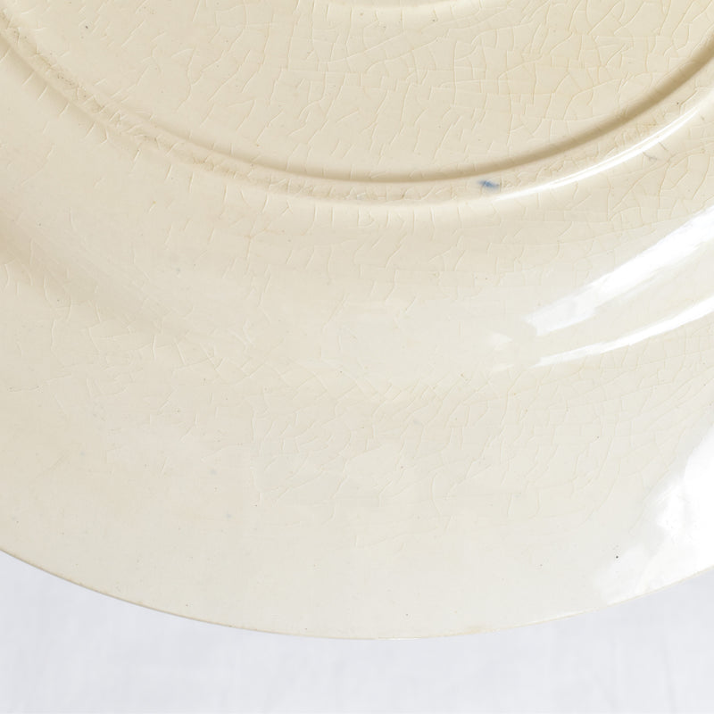 Antique large plate Gien Chardons (Thistles)