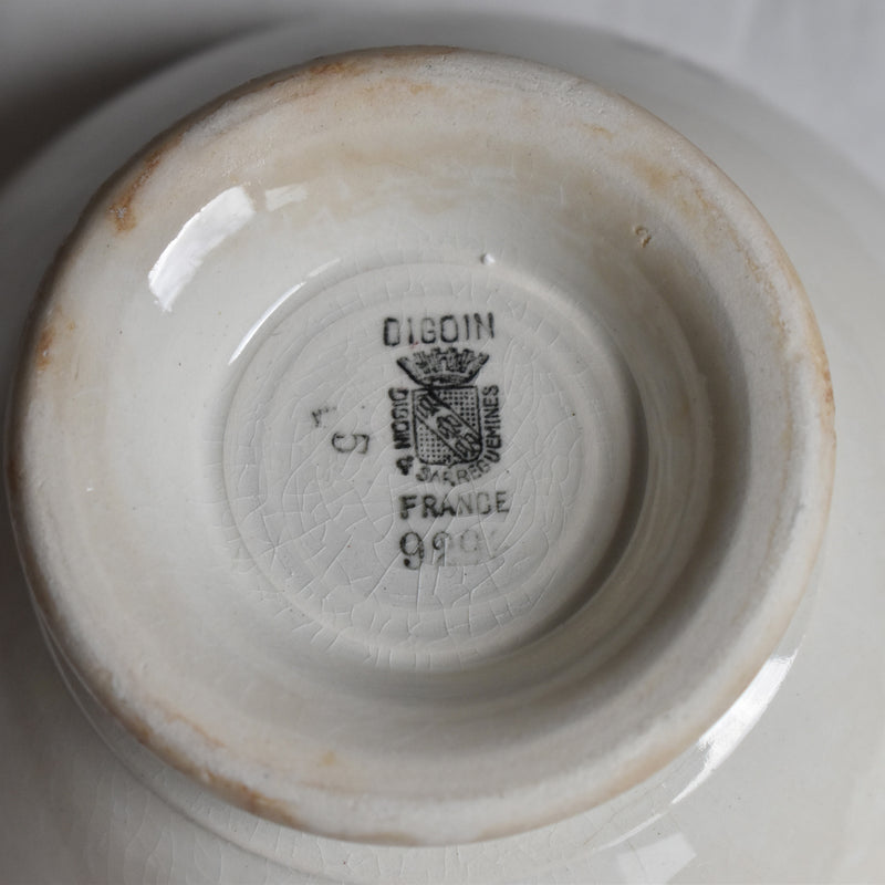 Vintage Digoin & Sarreguemines Cafe au Lait Bowl 9292