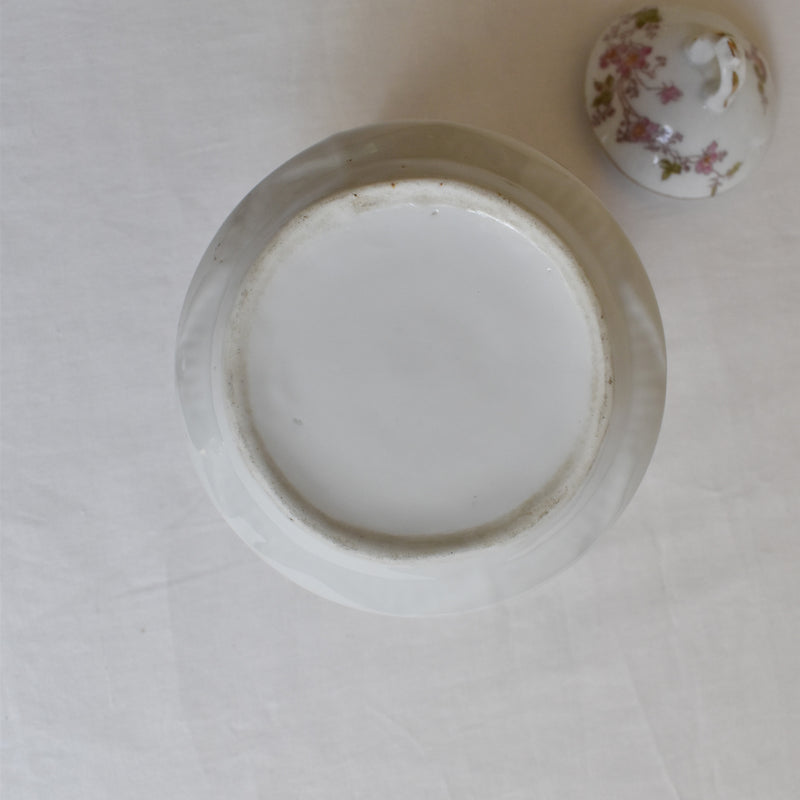 Antique Sugar Bowl, Porcelain (Unidentified Kiln)