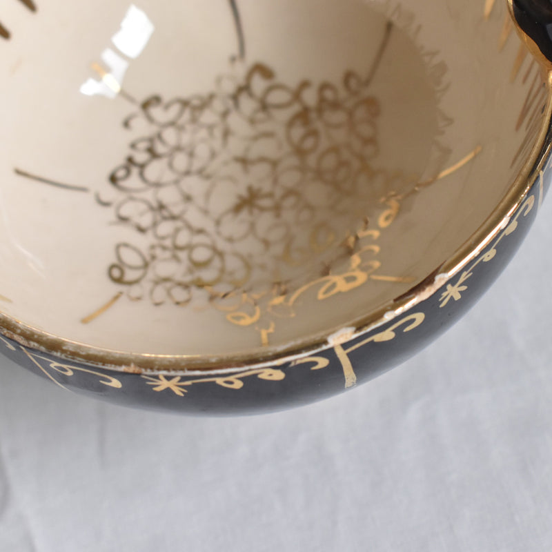 ア.ドラサンヴァル A.Dressinval コーヒーカップ＆ソーサー ブラック D