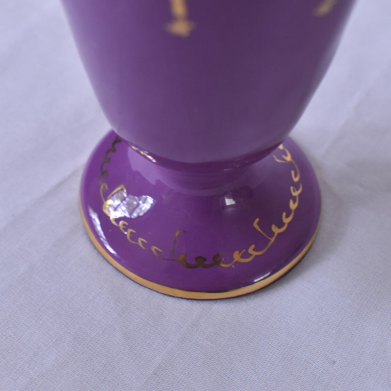 ドラサンヴァル  ヴィンテージ　タンブラー　ライトブルー　脚