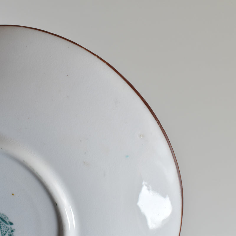 Antique Cup & Saucer Sarreguemines Minton 252 C
