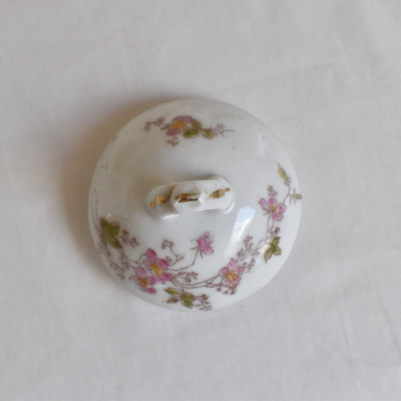 Antique Sugar Bowl, Porcelain (Unidentified Kiln)