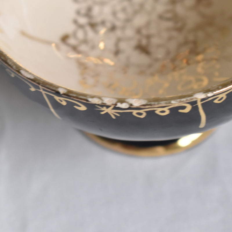 ア.ドラサンヴァル A.Dressinval コーヒーカップ＆ソーサー ブラック D