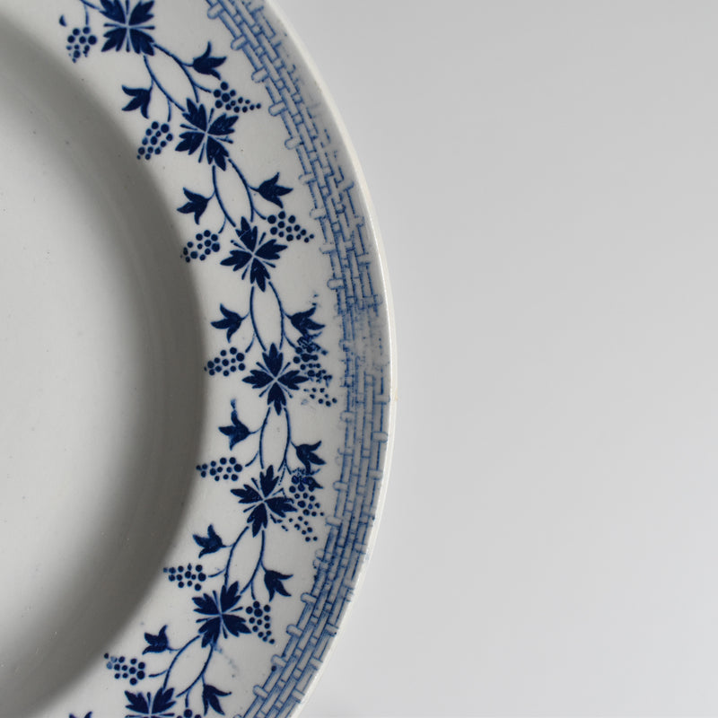 Vintage Deep Plate Moulin des Loups Bleuets G