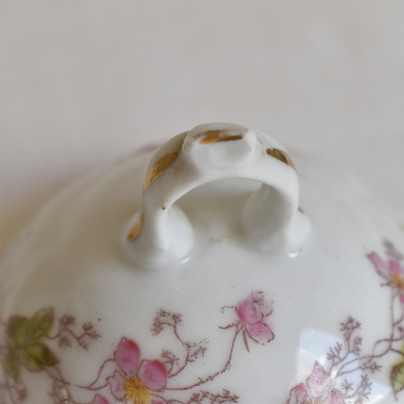 Antique Sugar Bowl, Porcelain (Unidentified Kiln)