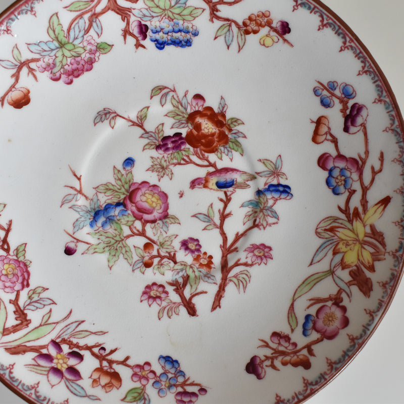 Antique Cup & Saucer Sarreguemines Minton 252 C