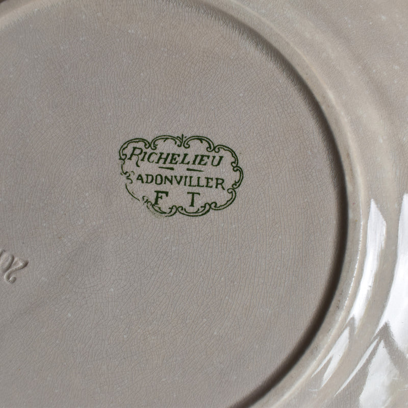 Antique Plate, Badonviller, Richelieu C