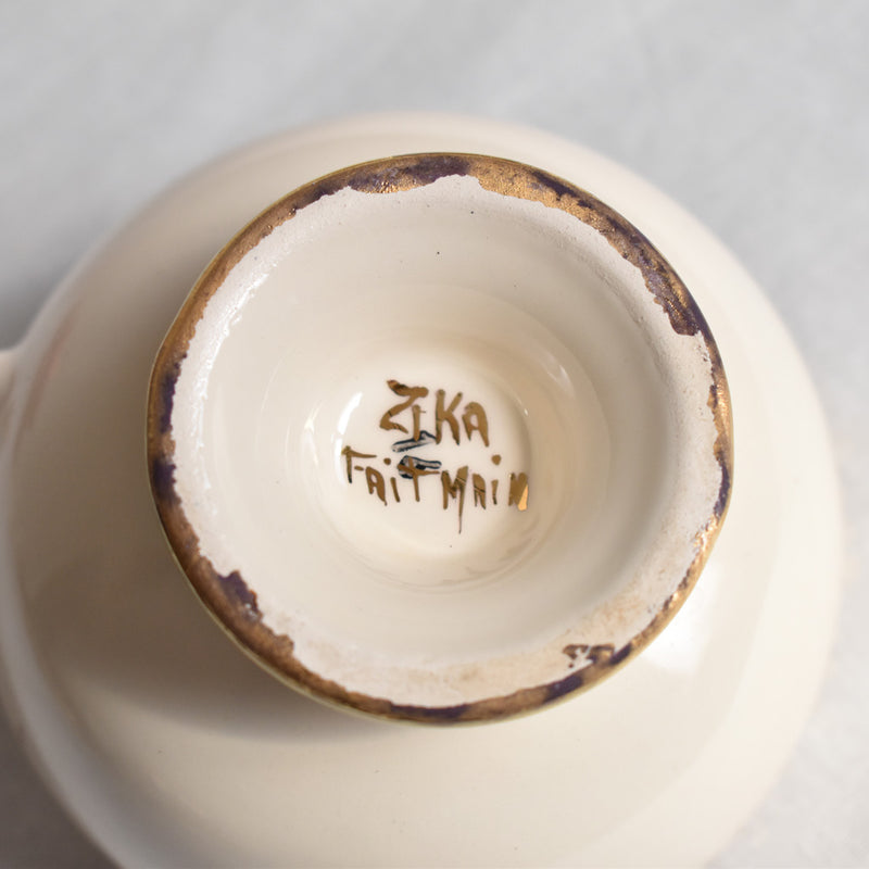 Zika Coffee Cup & Saucer, White