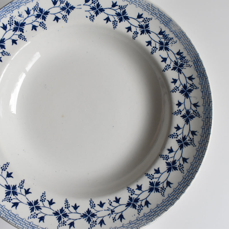 Vintage Deep Plate Moulin des Loups Bleuets G