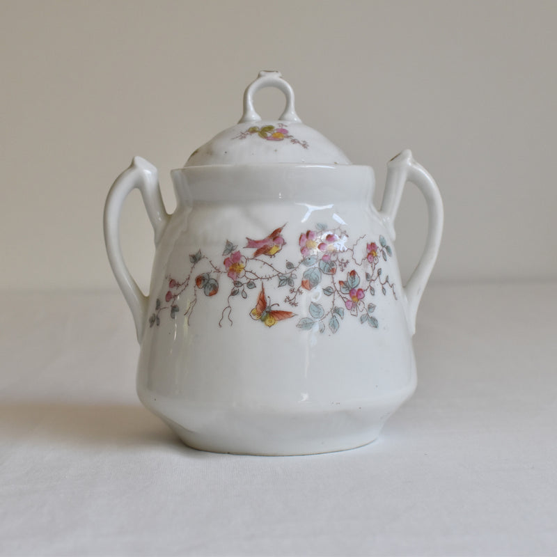 Antique Sugar Bowl, Porcelain (Unidentified Kiln)