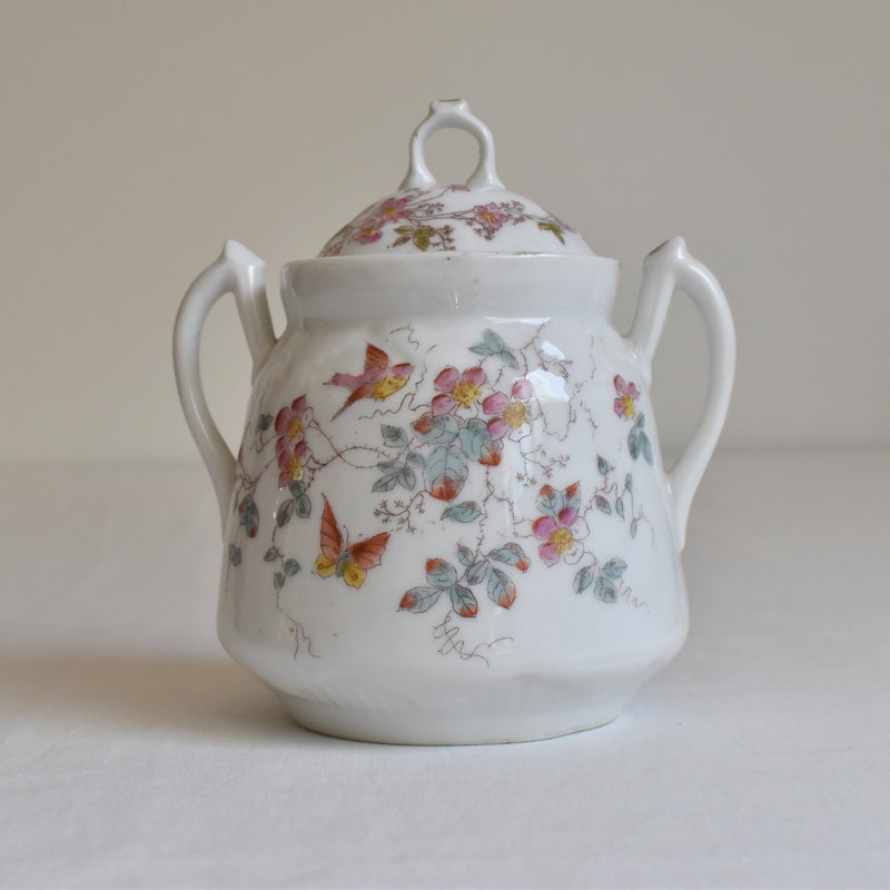 Antique Sugar Bowl, Porcelain (Unidentified Kiln)