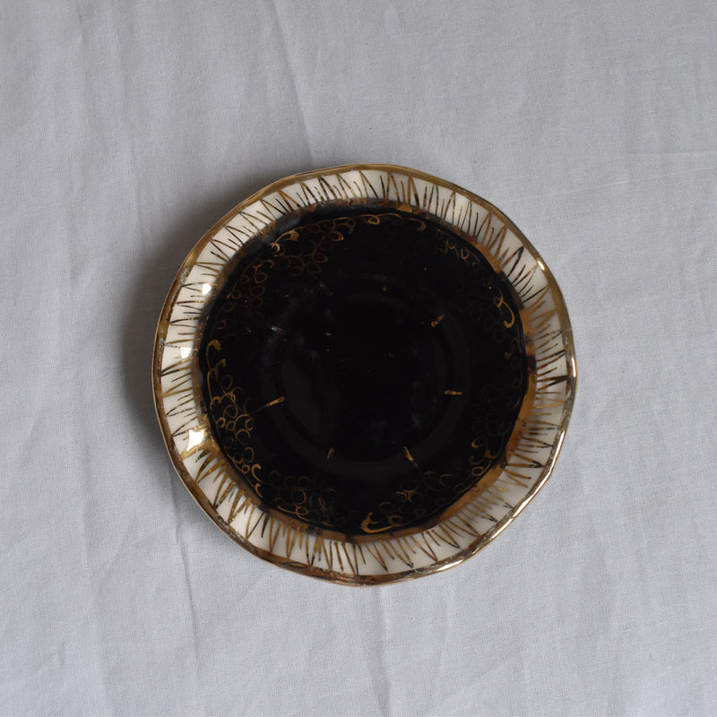 ア.ドラサンヴァル A.Dressinval コーヒーカップ＆ソーサー ブラック E