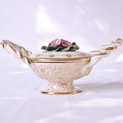 ドラサンヴァル  ヴィンテージ  ボンボニエール　フラワー　裏