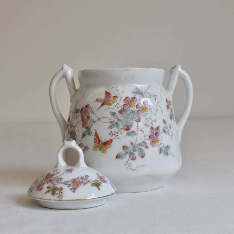 Antique Sugar Bowl, Porcelain (Unidentified Kiln)