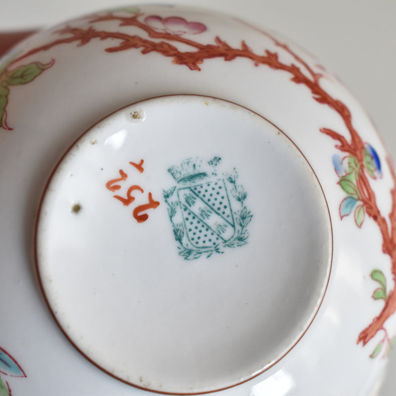 Antique Cup & Saucer Sarreguemines Minton 252 C