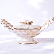 ドラサンヴァル  ヴィンテージ  ボンボニエール　ホワイトフラワー　裏