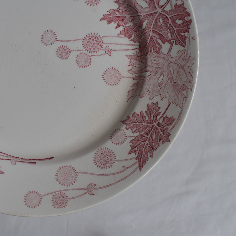 Antique Plate K&G Luneville Platane T