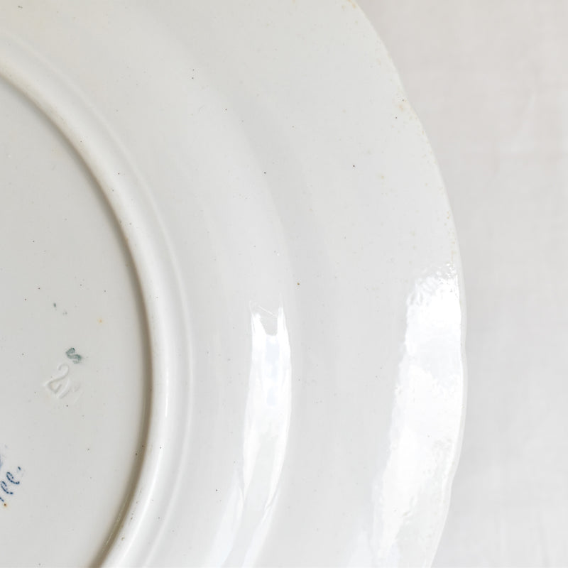 Antique Large Plate 31cm K&G Lunéville Angèle