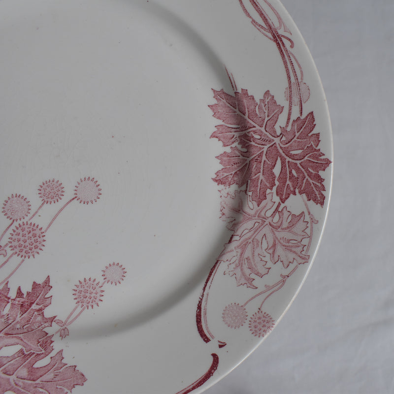 Antique Plate K&G Luneville Platane T