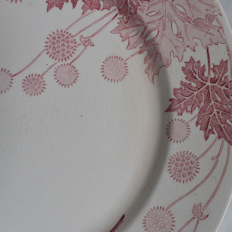 Antique Plate K&G Luneville Platane T