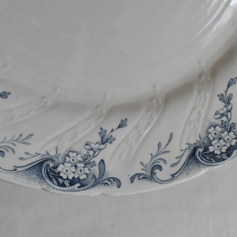Antique Large Plate 31cm K&G Lunéville Angèle