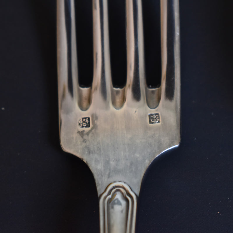 Vintage Fork & Spoon Set - Monogram MA