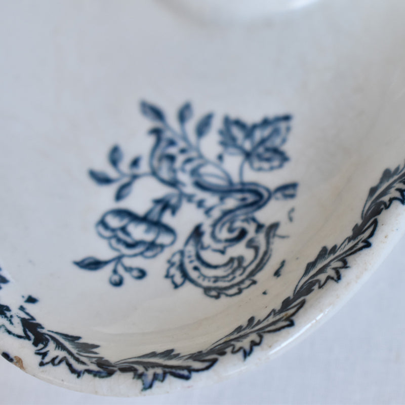 Antique Sauce Boat - St. Amand Flora