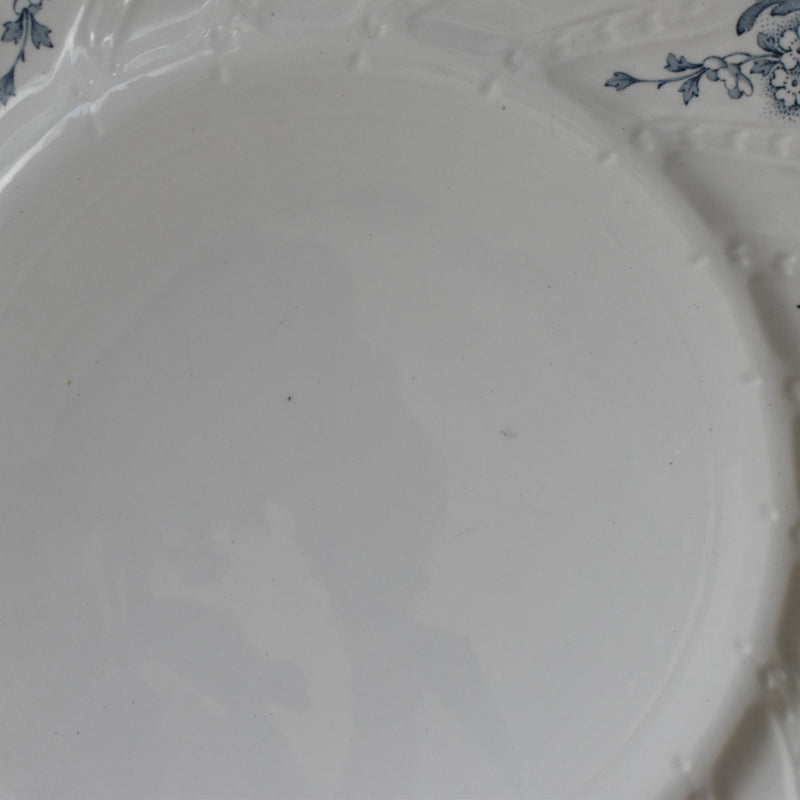 Antique Large Plate 31cm K&G Lunéville Angèle