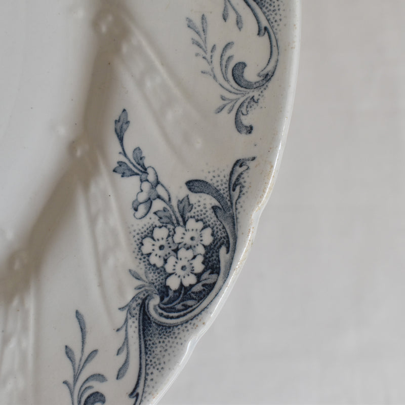Antique Large Plate 31cm K&G Lunéville Angèle