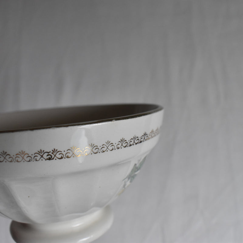 Vintage Cafe au Lait Bowl Digoin & Sarreguemines Bouquet B