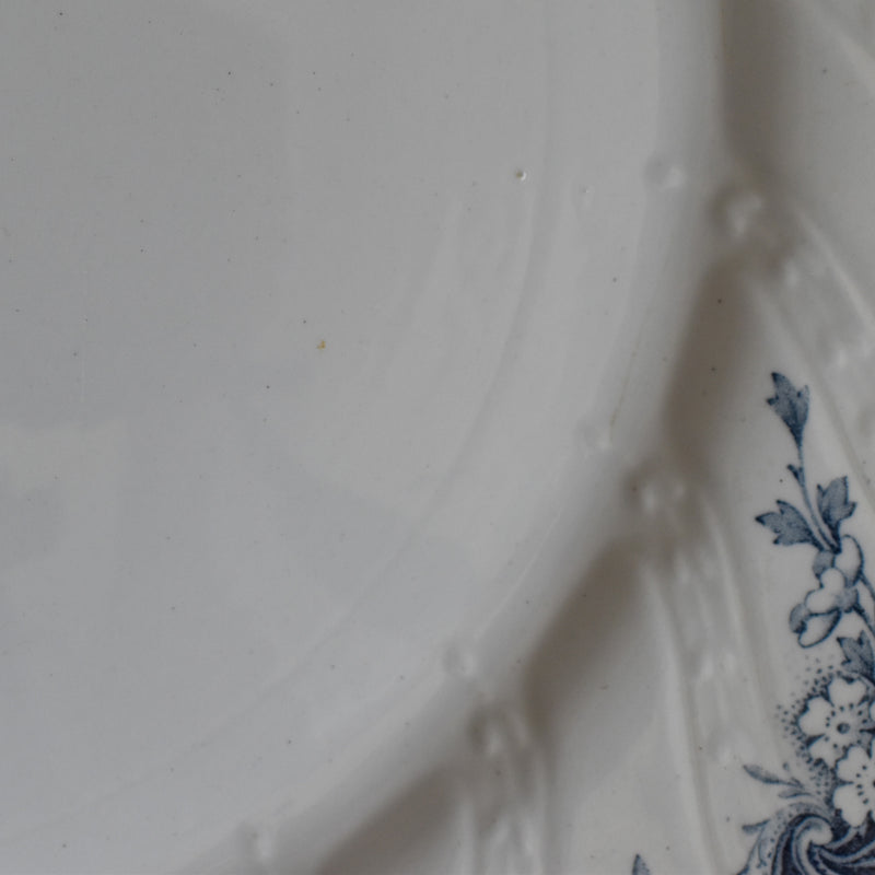 Antique Large Plate 31cm K&G Lunéville Angèle