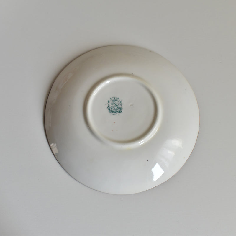 Antique Cup & Saucer Sarreguemines Minton 252 B