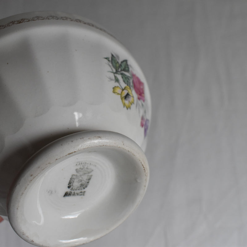Vintage Cafe au Lait Bowl Digoin & Sarreguemines Bouquet B