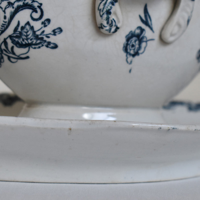 Antique Sauce Boat - St. Amand Flora