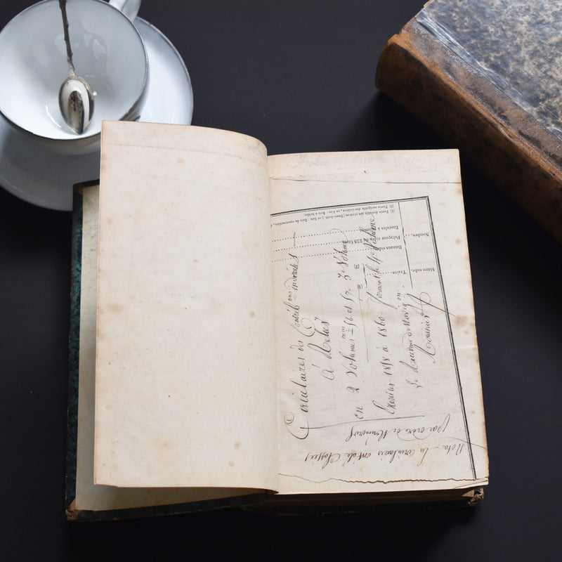 Antique Book - Circulaires recette de navigation