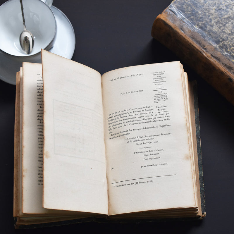 Antique Book - Circulaires recette de navigation