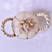 ドラサンヴァル  ヴィンテージ  ボンボニエール　ホワイトフラワー　上