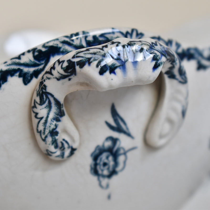 Antique Sauce Boat - St. Amand Flora