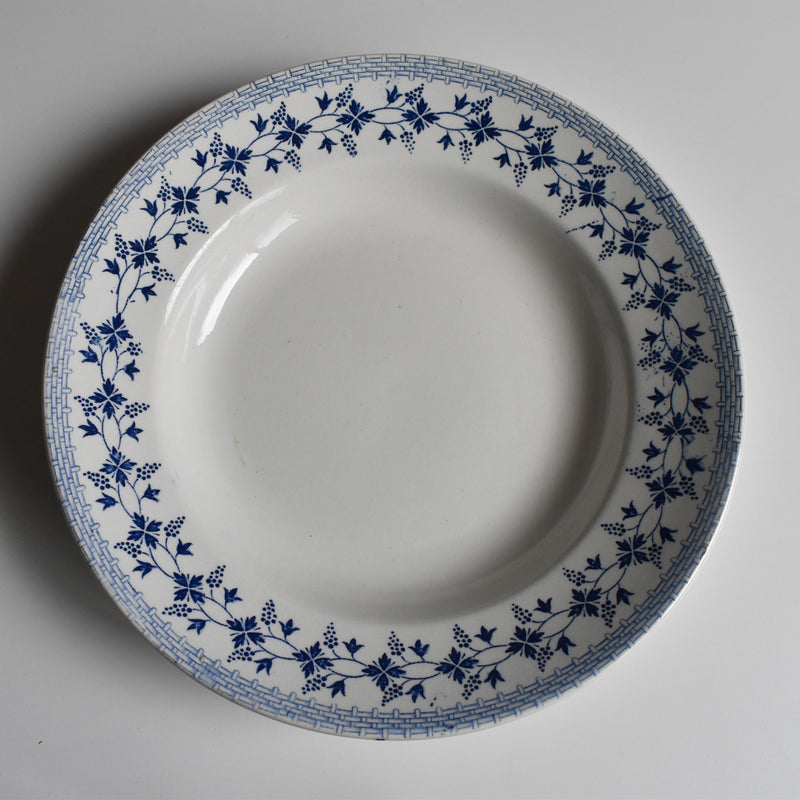 Vintage Deep Plate Moulin des Loups Bleuets J